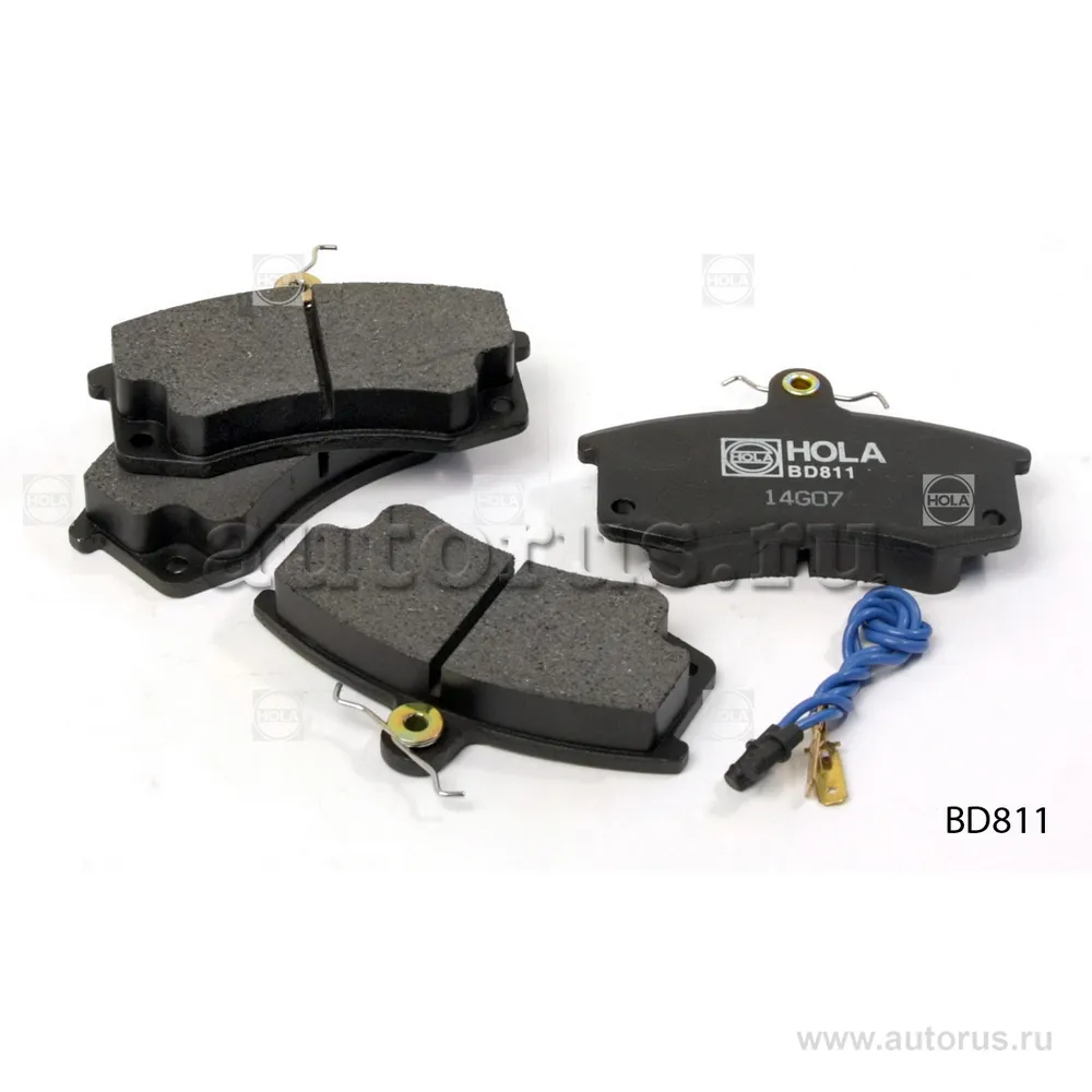 Колодки передние LADA 2110-2115, Kalina (1117-1119), Priora (2170-2 HOLA BD811