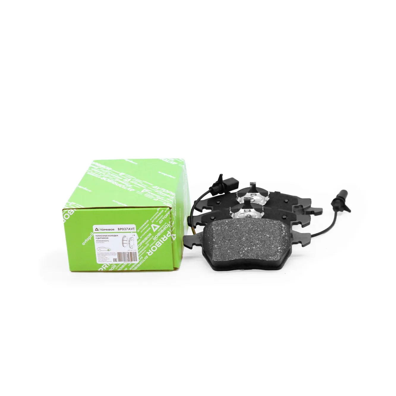 Колодки тормозные передние с датчиком Audi A6 (04-) AVTOPRIBOR BP037AVT
