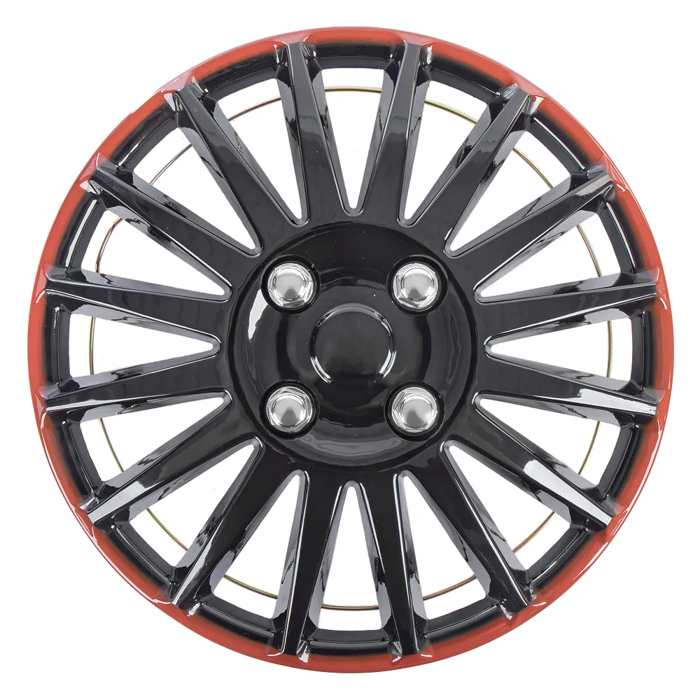 Колпаки R14 Orion 4шт (черно-красные) ABS-пластик ARNEZI A0702075