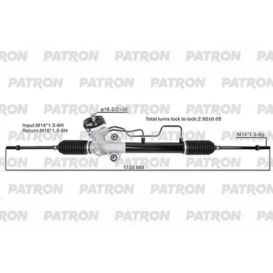 Рейка рулевая гидравлическая HYUNDAI: ACCENT 2000-05 PATRON PSG3206