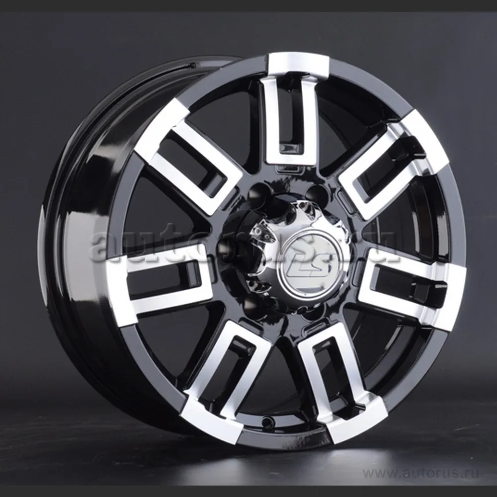 Диск литой R17 8J 6x139.7/106.1 ET30 LS 158 BKF S008901
