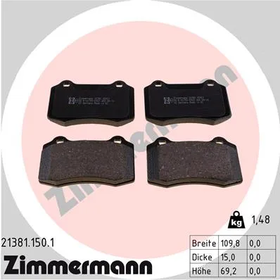 SBB Jaguar, Volvo, Ford, Daimler ZIMMERMANN 213811501
