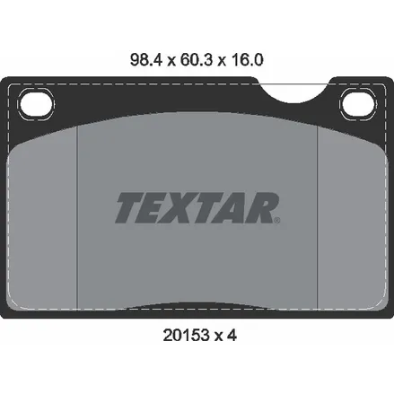 Колодки передние с противошумной пластиной Q+ VOLVO TEXTAR 2015302