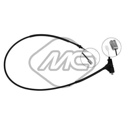 ТРОС РУЧНИКА 406 ALL (DRUM BRAKE) ANT.-FRONT Metalcaucho 82820