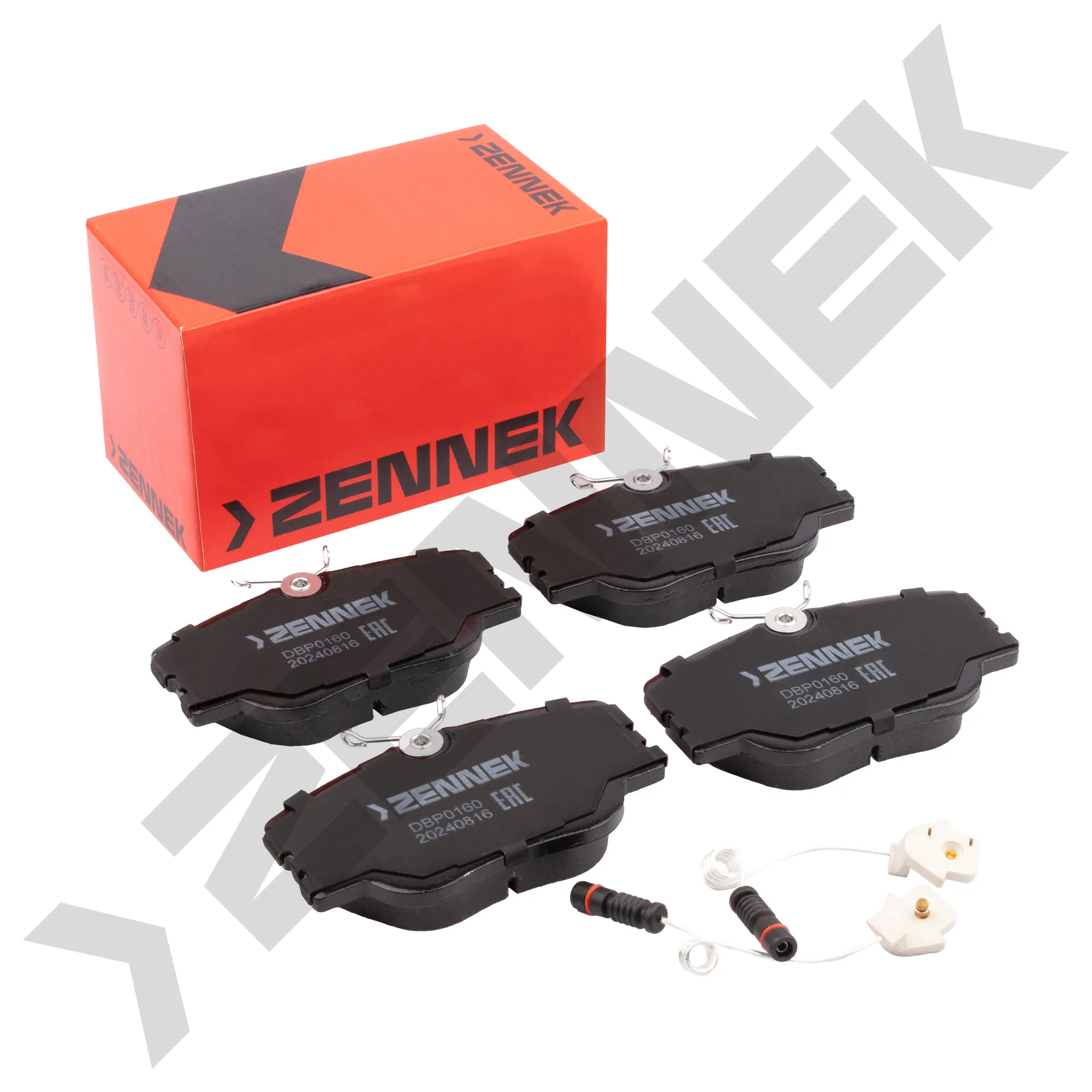 Колодки тормозные дисковые передние MERCEDES W124 85-95, W201 82-93 ZENNEK DBP0160