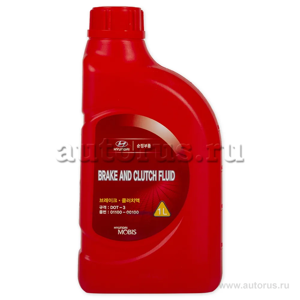 Жидкость тормозная HYUNDAI/KIA Brake Fluid DOT3 1 л 01100-00100