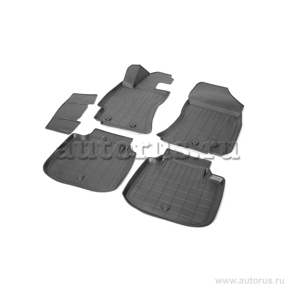 Коврики салона полиуретан черный Subaru Outback V BS/B15 2014- с крепежом COMFORT 46.03.505.PL