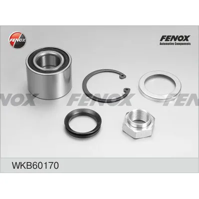 Подшипник ступицы, комплект Peugeot 106 91-, 206 98-, 306 93-; Citroen Xsara 9 FENOX WKB60170