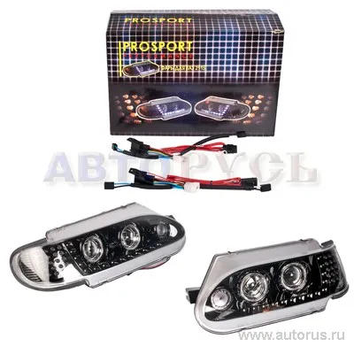 Фары ВАЗ-2113/14/15 AUDI TYPE черн/хром RS-06726 Pro sport VSK 00-00138281