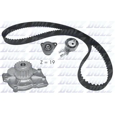 Комплект ГРМ (ремень + ролики + помпа) DOLZ KD164
