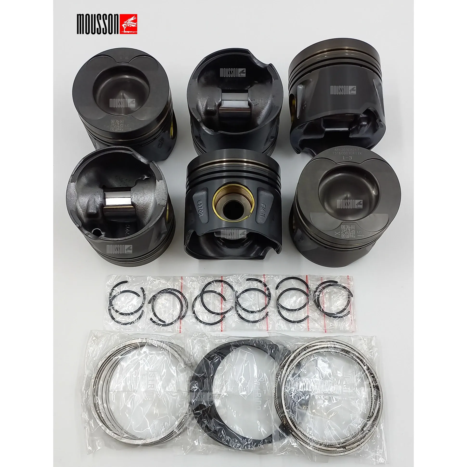Поршень кольца комплект Benz M642.940 на 1 цилиндр MOUSSON SPRM642940STD