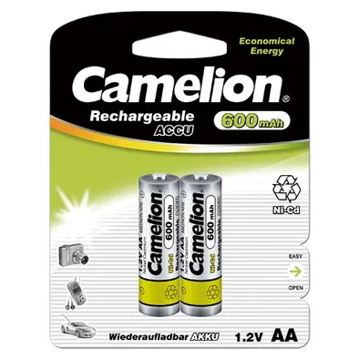 Батарейка Ni-Cd Camelion Rechargeable AA 1,2V (2 шт) NC-AA600BP2