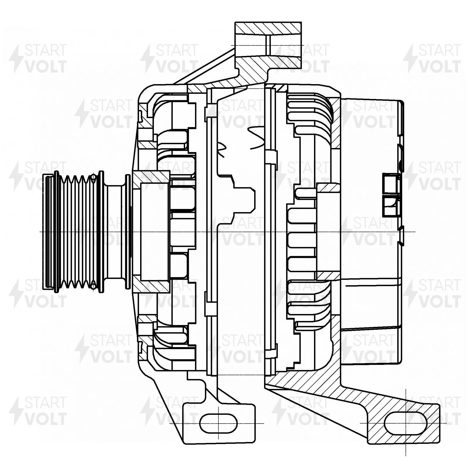 Генератор 150A STARTVOLT LG 1027