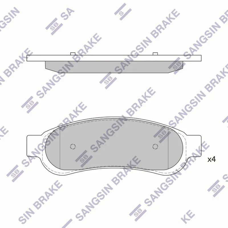 Колодки тормозные дисковые SANGSIN BRAKE SP1352