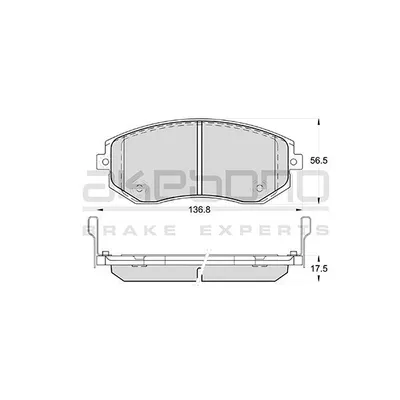 Колодки тормозные дисковые передн SUBARU FORESTER 02-, IMPREZA 10-
