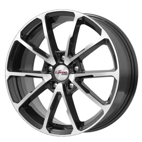 Диск литой R16 6.5J 5x114.3/66.1 ET50 IFREE Джет Блэк Джек 666806