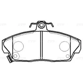 Колодки тормозные HONDA Civic 1997 ~ 2001 / Concerto 1989 ~ 1995 , L CTR GK0378