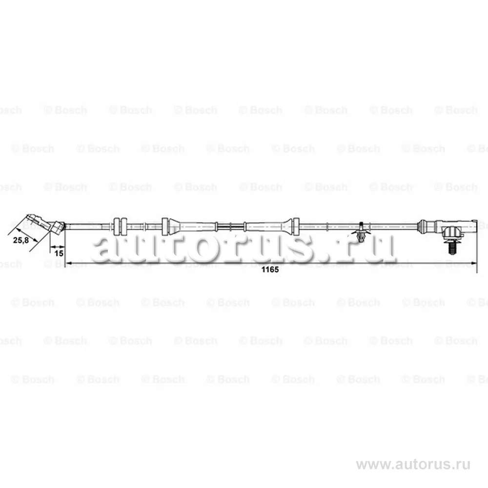 Датчик ABS передний BOSCH 0 265 007 537