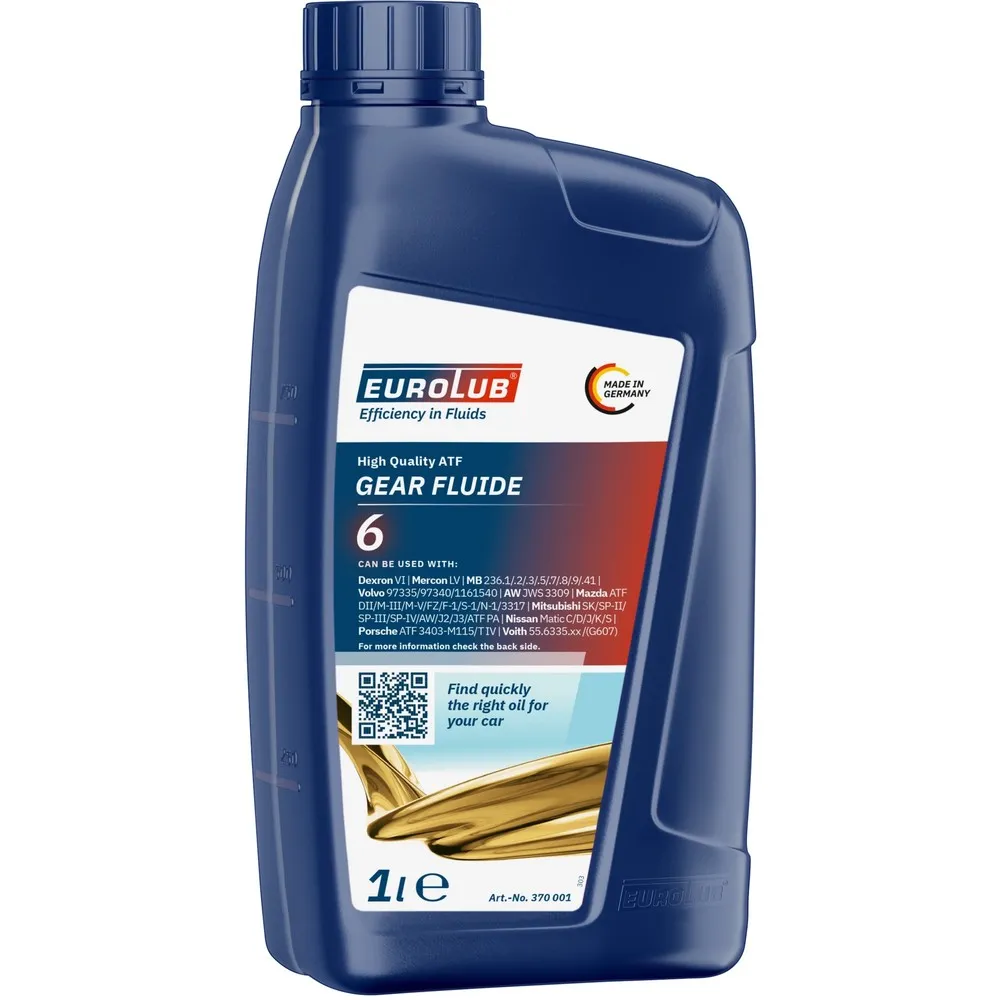 Масло трансмиссионное EUROLUB GEAR FLUIDE 6 Transmission Oil 1л уп.12шт. EUROLUB 370001