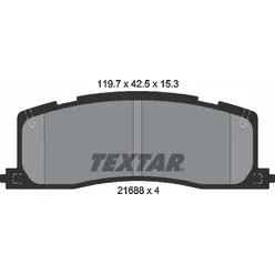 Колодки тормозные дисковые задн TOYOTA: ESTIMA 90-99, PREVIA 90-00