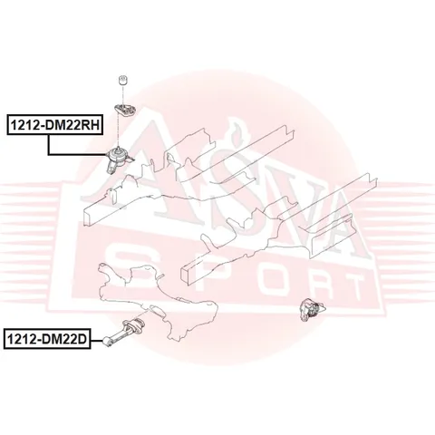 Опора двигателя ASVA 1212-DM22D