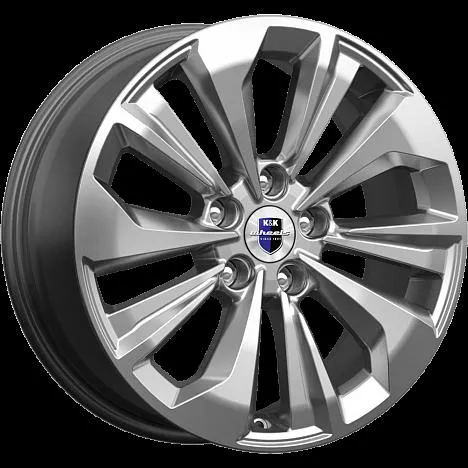 Диск литой R17 7J 5x114.3/67.1 ET50 КИК Авиор Дарк платинум 77797