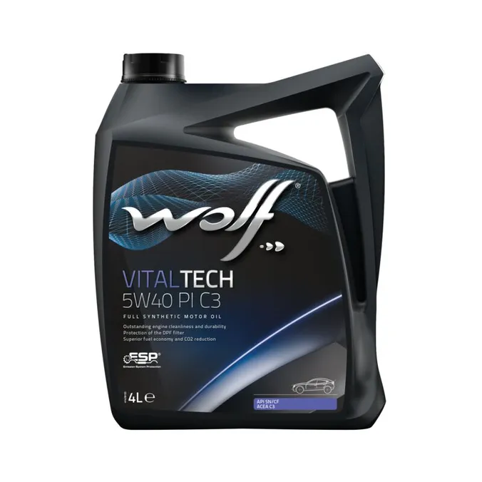 Масло моторное WOLF VITALTECH 5W40 PI C3 4L СИНТЕТИКА ACEA C3-10 Wolf 8302916