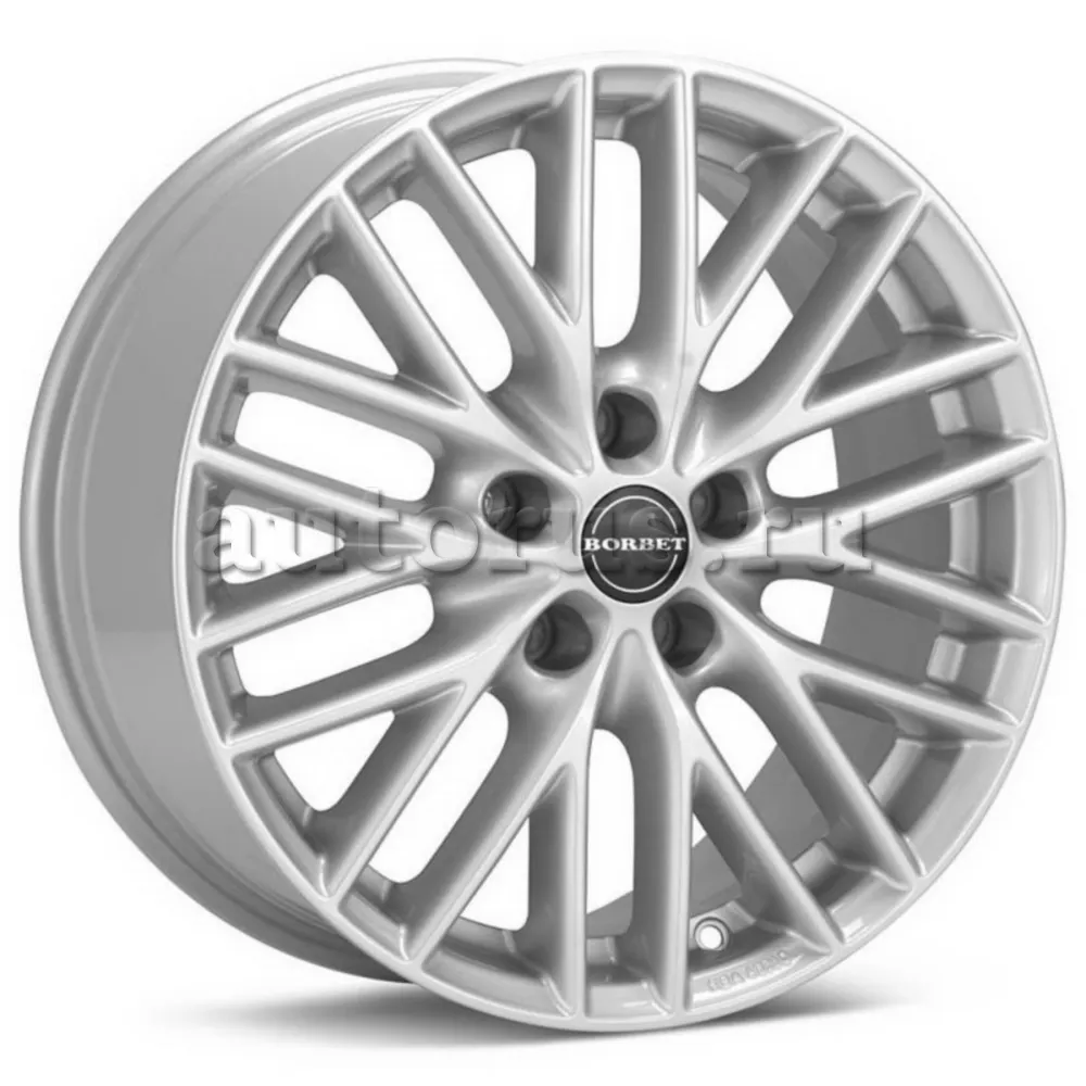 Диск литой R16 7J 5x114.3/72.5 ET40 BORBET BS5 Brilliant Silver 8103709