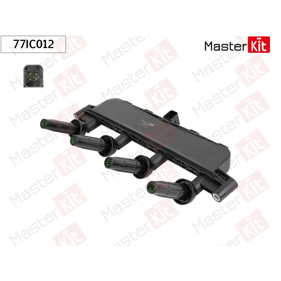 Катушка зажигания PEUGEOT 206 1.1/1.4 MASTERKIT 77IC012