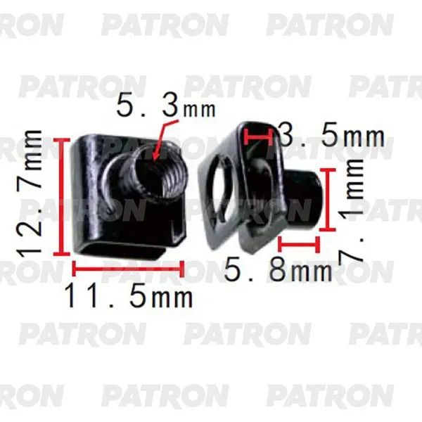 Скоба крепежная Применяемость: Скоба M6 11.5x12.7 PATRON P372275