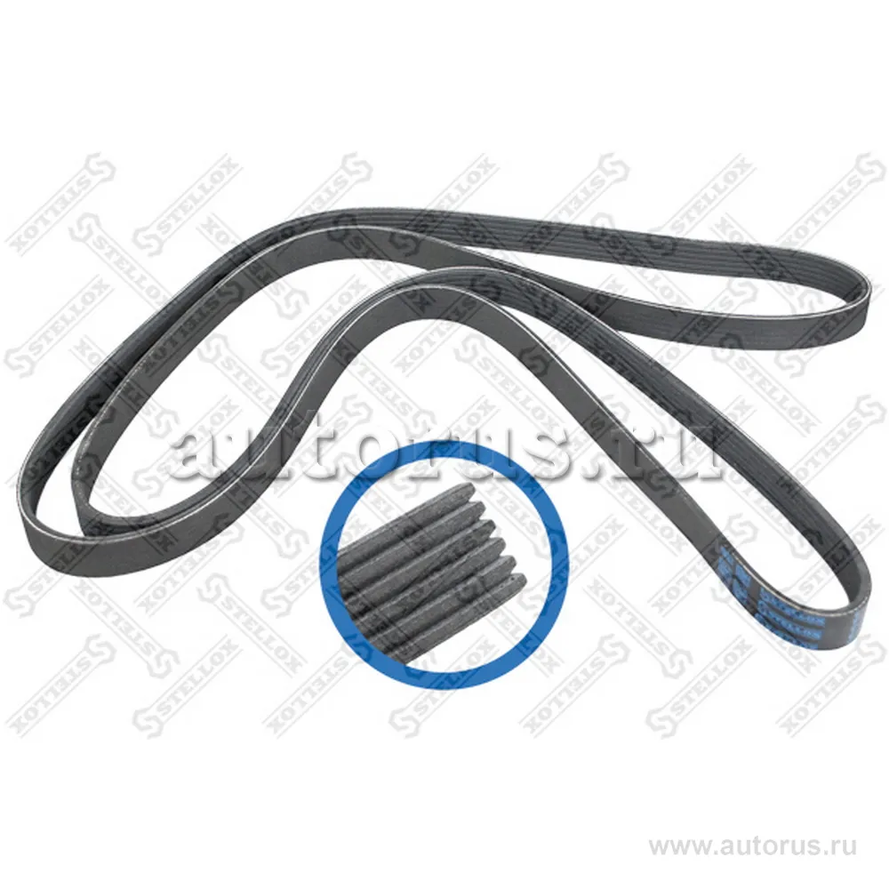 Ремень поликлиновый 6PK2400 Audi A4, VW Passat 2.5TDi 01> STELLOX 06-02400-SX