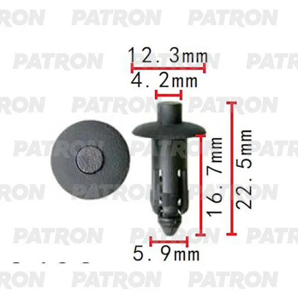 Клипса пластмассовая GM Применяемость: Клипса обшивки дверей PATRON P37-2300