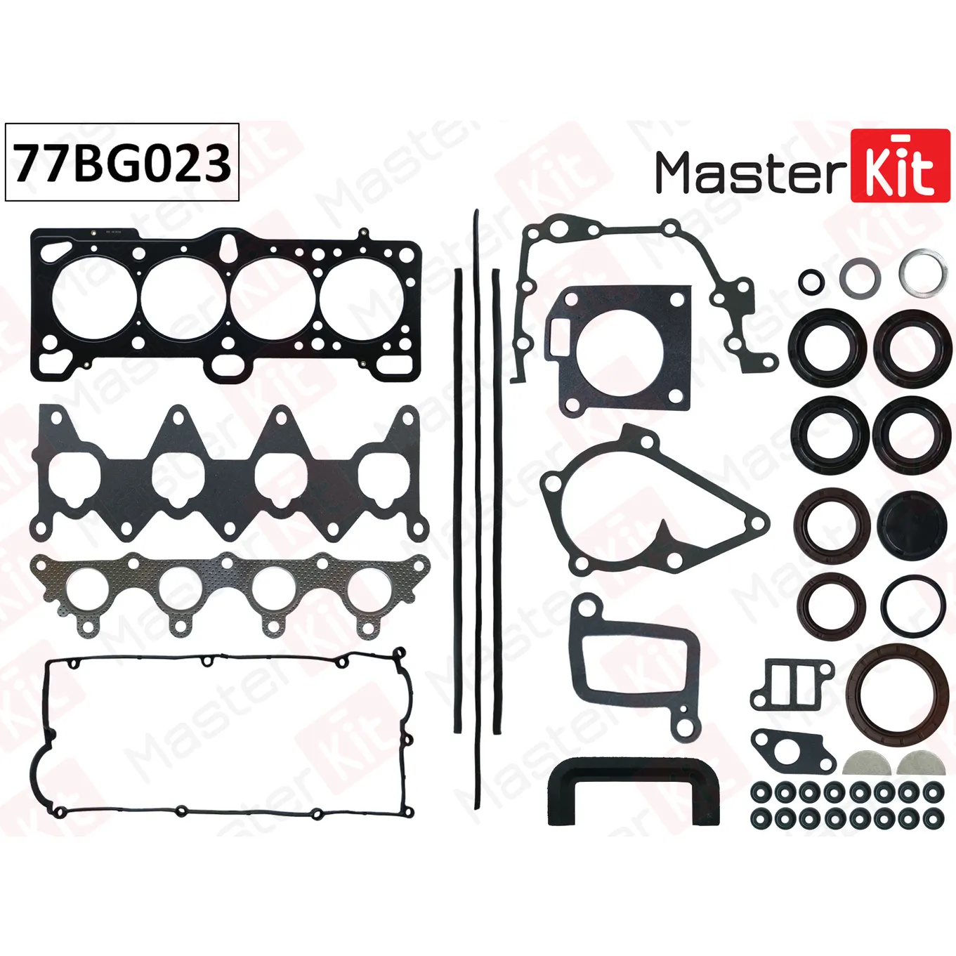Полный комплект прокладок ДВС Hyundai/Kia Getz, Kia Rio 1.4i 4GEE 05- MASTERKIT 77BG023