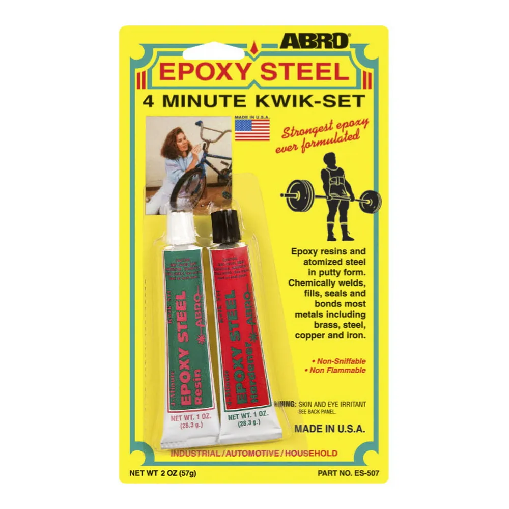 Клей эпоксидный двухкомпонентный ABRO epoxy steel 2x57 г ES-507 ABRO ES-507