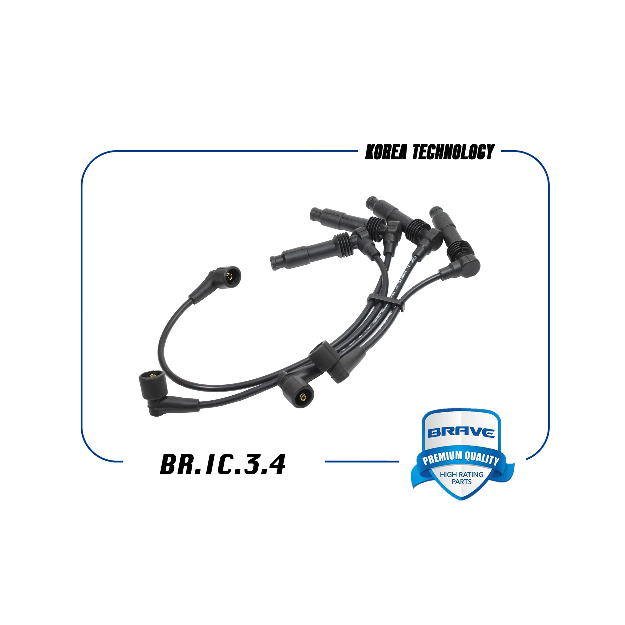 Высоковольтные провода силикон Chevrolet Lacetti1.8,Epica,Nubira BRAVE BR.IC.3.4