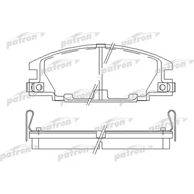 Колодки тормозные дисковые передн ISUZU: CAMPO 83-90, TROOPER 84-91, TROOPER PATRON PBP678
