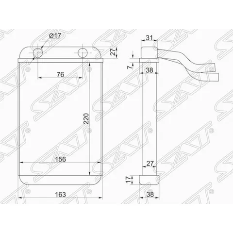 Радиатор отопителя салона TOYOTA LAND CRUISER PRADO 90/SURF 185 96-02