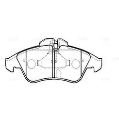Колодки передние MB Sprinter/W638(Vito) VW LT CKM-20 CTR GK0588