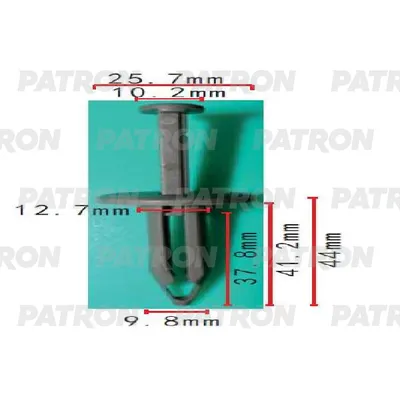 Клипса пластмассовая GM применяемость: держатель номерного знака PATRON P37-1870