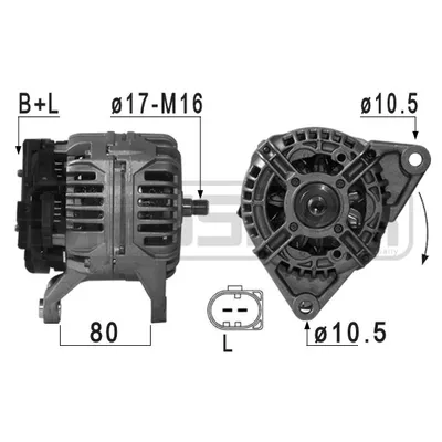 Генератор FIAT DUCATO, IVECO DAILY III 110A ERA 209024
