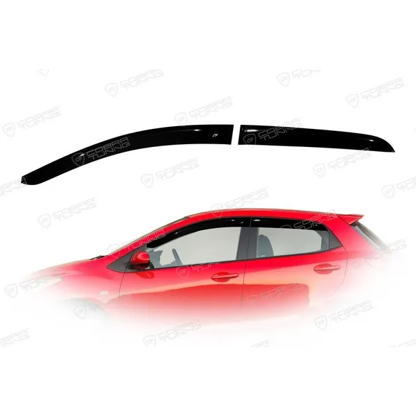 Дефлектора на окна Mazda 2 II Hb 5d 2008/Demio 2007-2011EuroStandard деф.окон Cobra Tuning ME20108