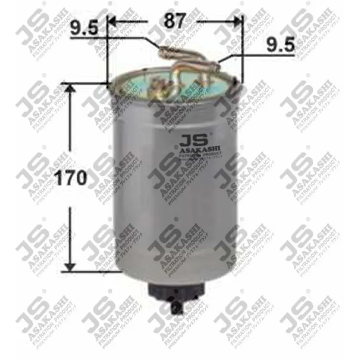 Фильтр топливный VW T2 GOLF 2 LT POLO 1.3D-2.4D HONDA ACCORD 2.0D -00 JS ASAKASHI FS0001