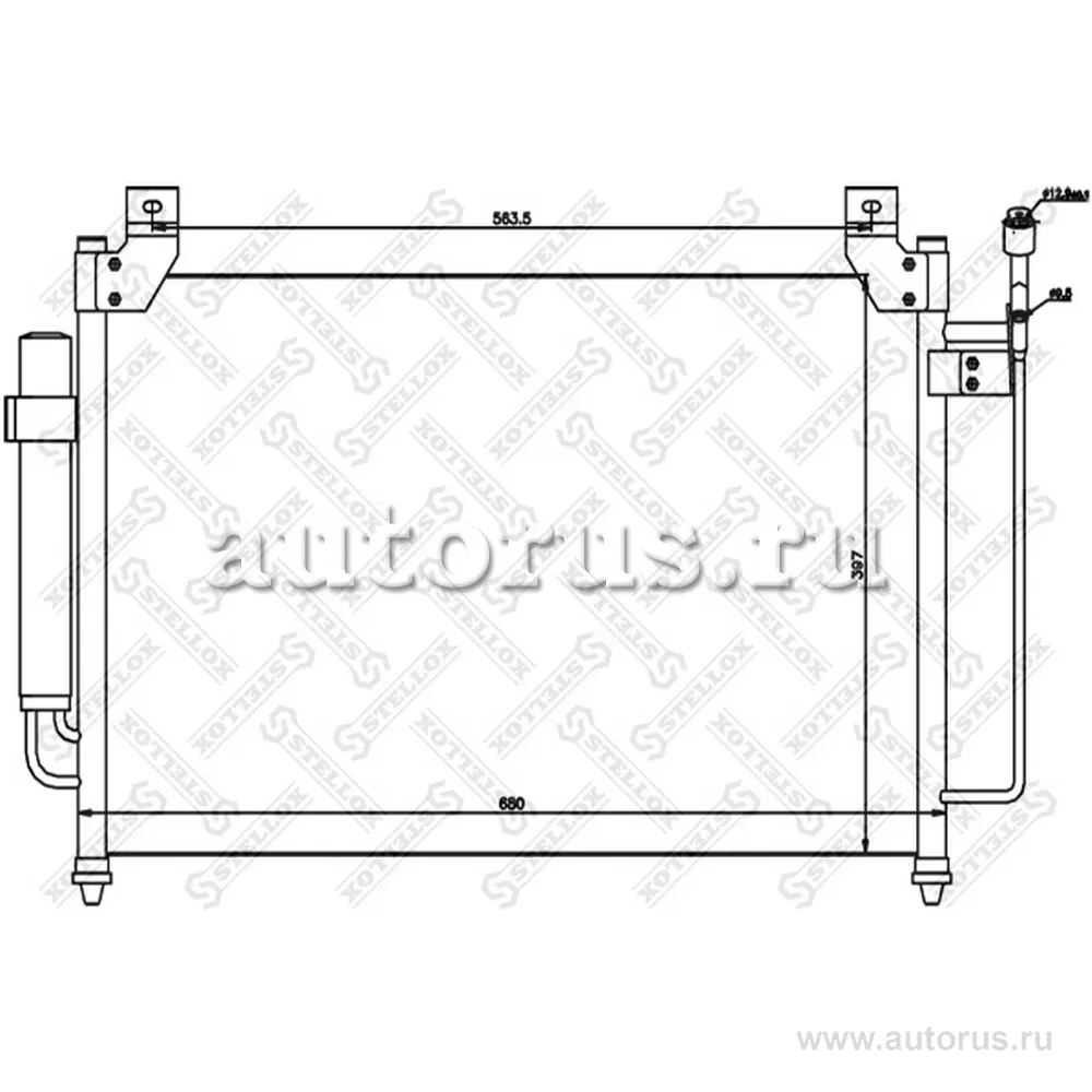 Радиатор кондиционера Mazda CX-7 07> STELLOX 10-45664-SX