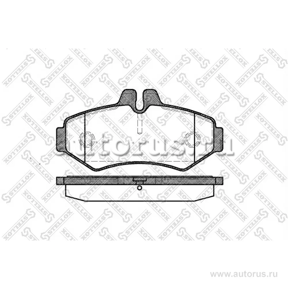 Колодки дисковые задн. MB Sprinter 208D/308D, VW LT 28 2.8TDi 96> STELLOX 744 000B-SX