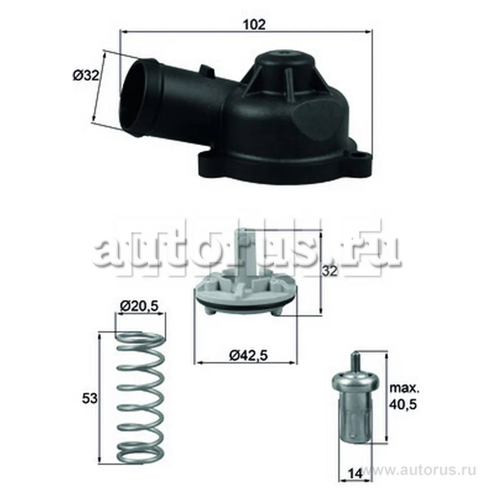 Термостат KNECHT/MAHLE TI 244 83D