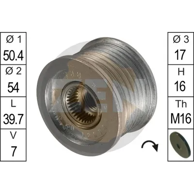 Шкив генератора MERCEDES W163/W220 4.0CDi ERA ZN5445