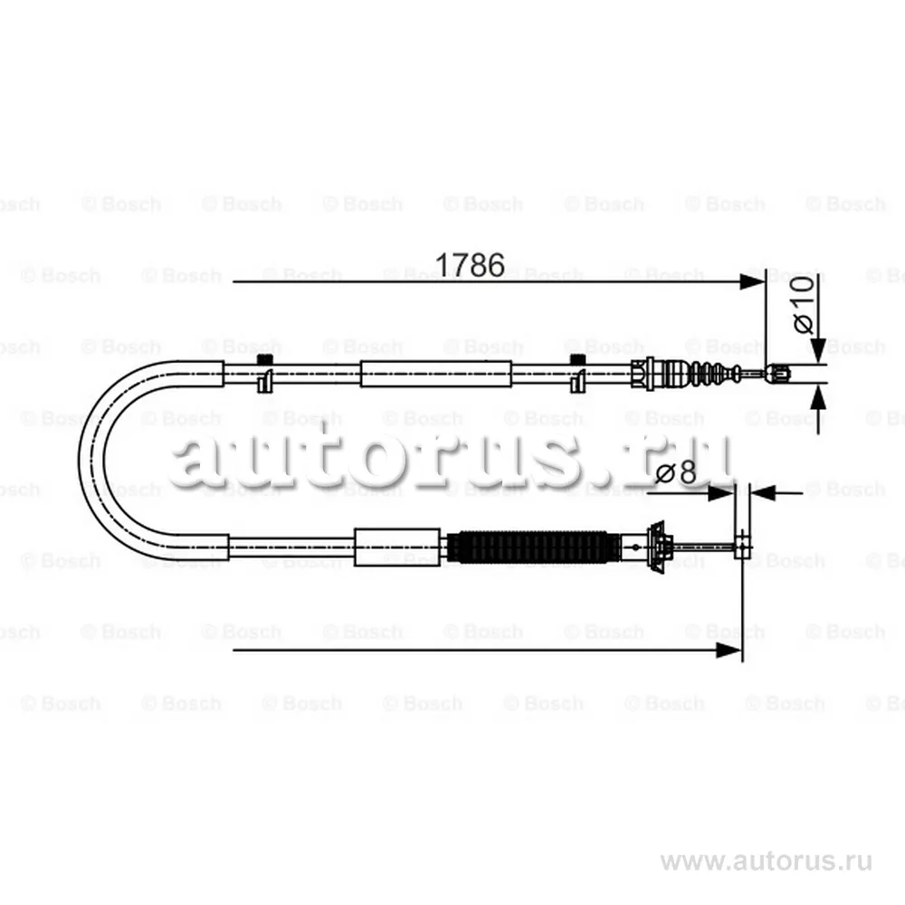 Трос тормозной BOSCH 1987477910