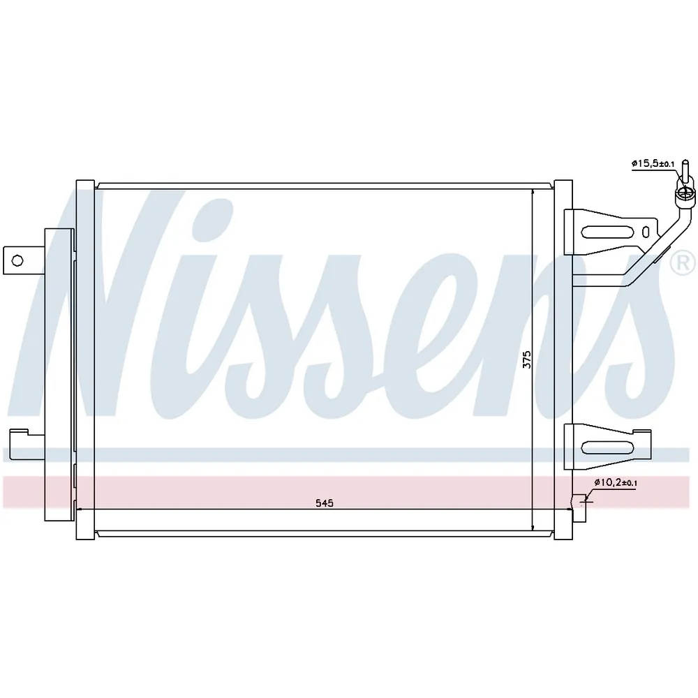 Радиатор конд NISSENS 940067