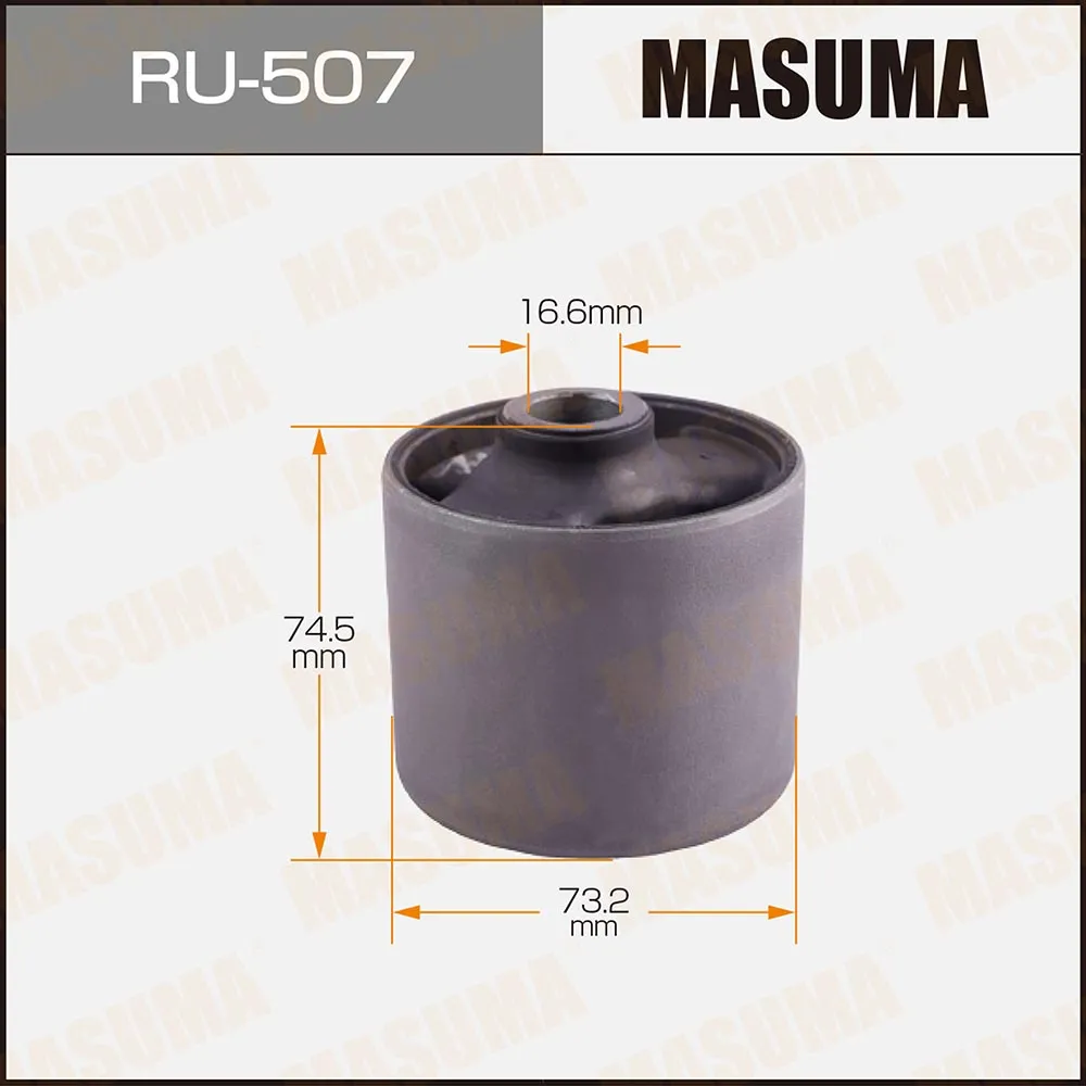 Сайлентблок заднего продольн. рычага mitsubishi pajero iii montero v65w v75w 00-06 MASUMA RU-507
