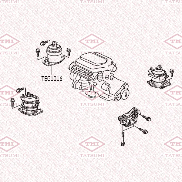 Опора двигателя правая HONDA Legend 04-> TATSUMI TEG1016